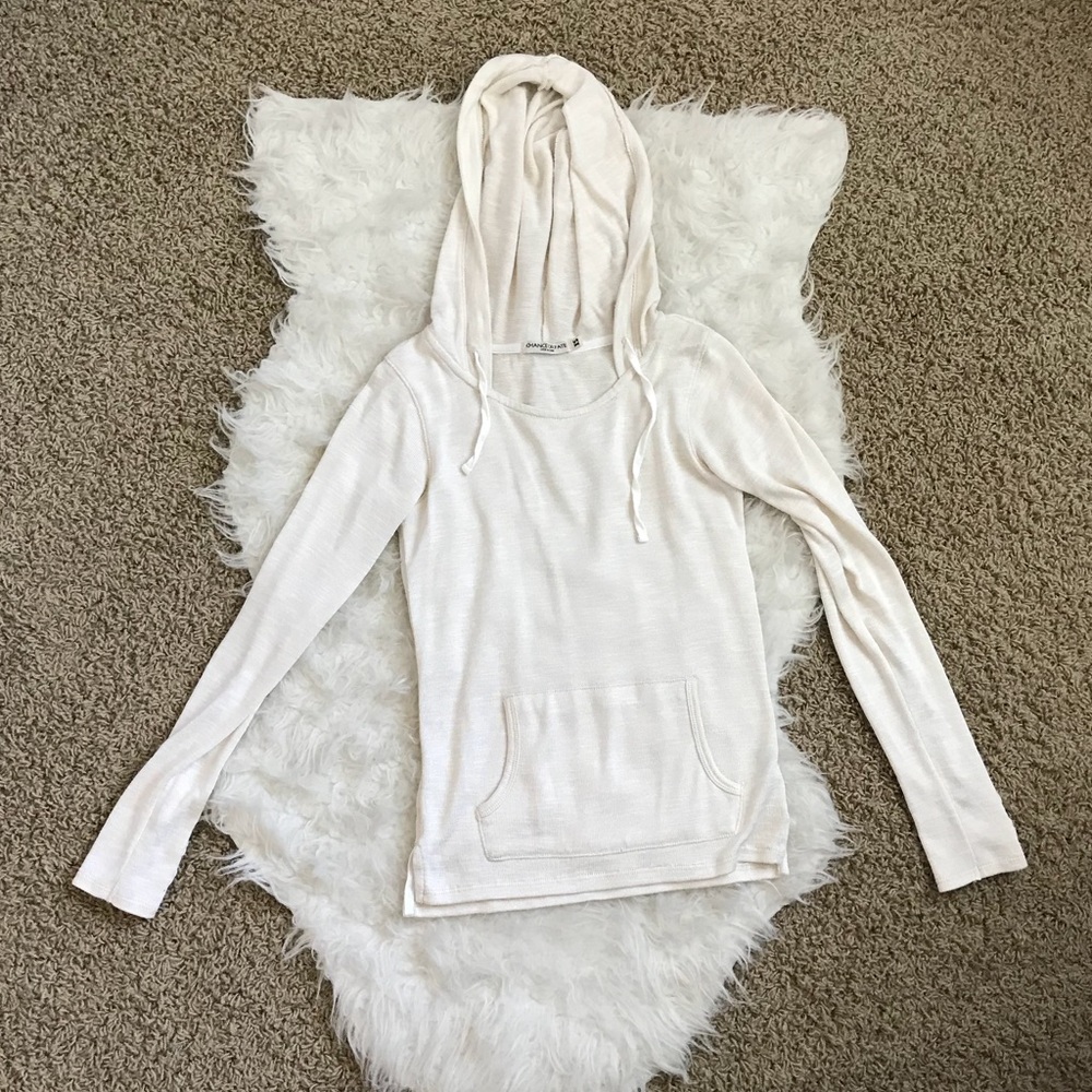 Thin white sweater